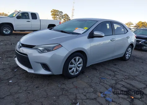 2015 Toyota Corolla Le z USA, uszkodzony, nr VIN 2T1BURHE9FC439293